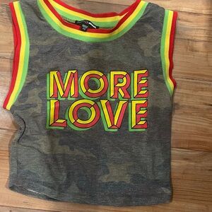 More love crop top